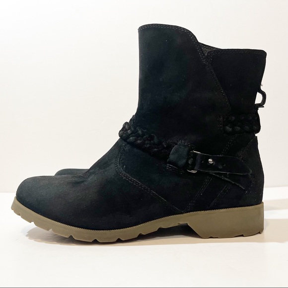 Teva Women's De La Vina Low Suede Boot Black Size 6.5 - Picture 5 of 12
